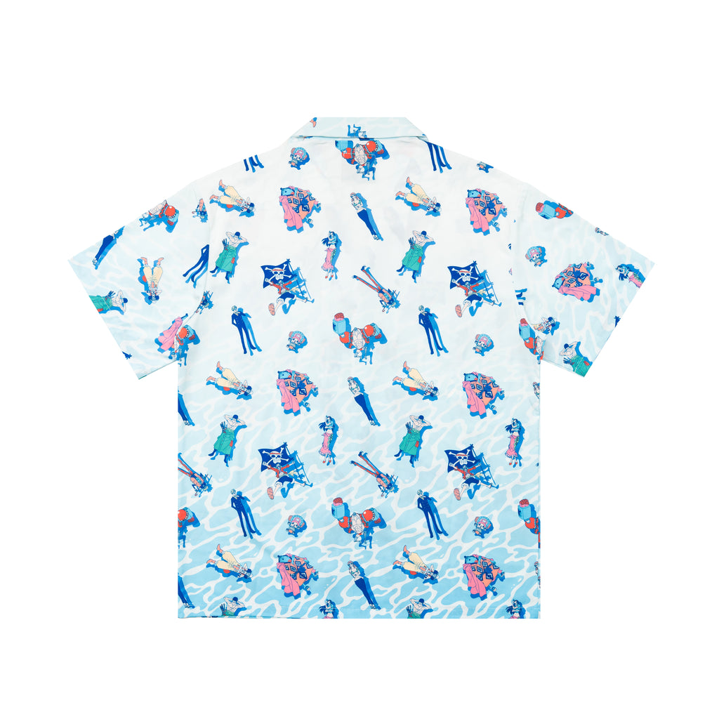 Straw Hat Crew Float On Button Up
