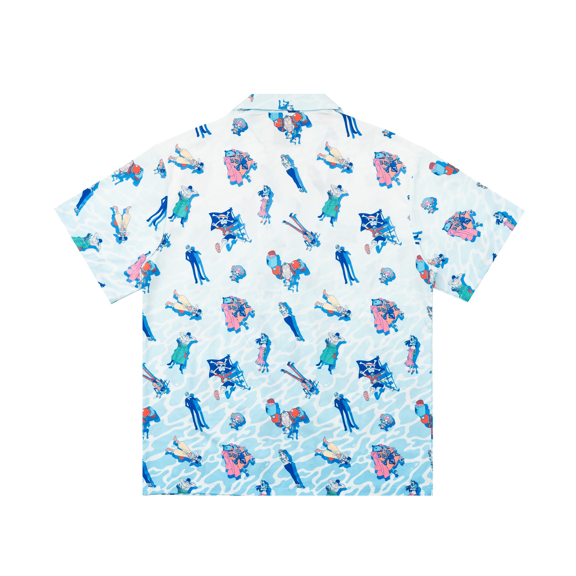 Straw Hat Crew Float On Button Up