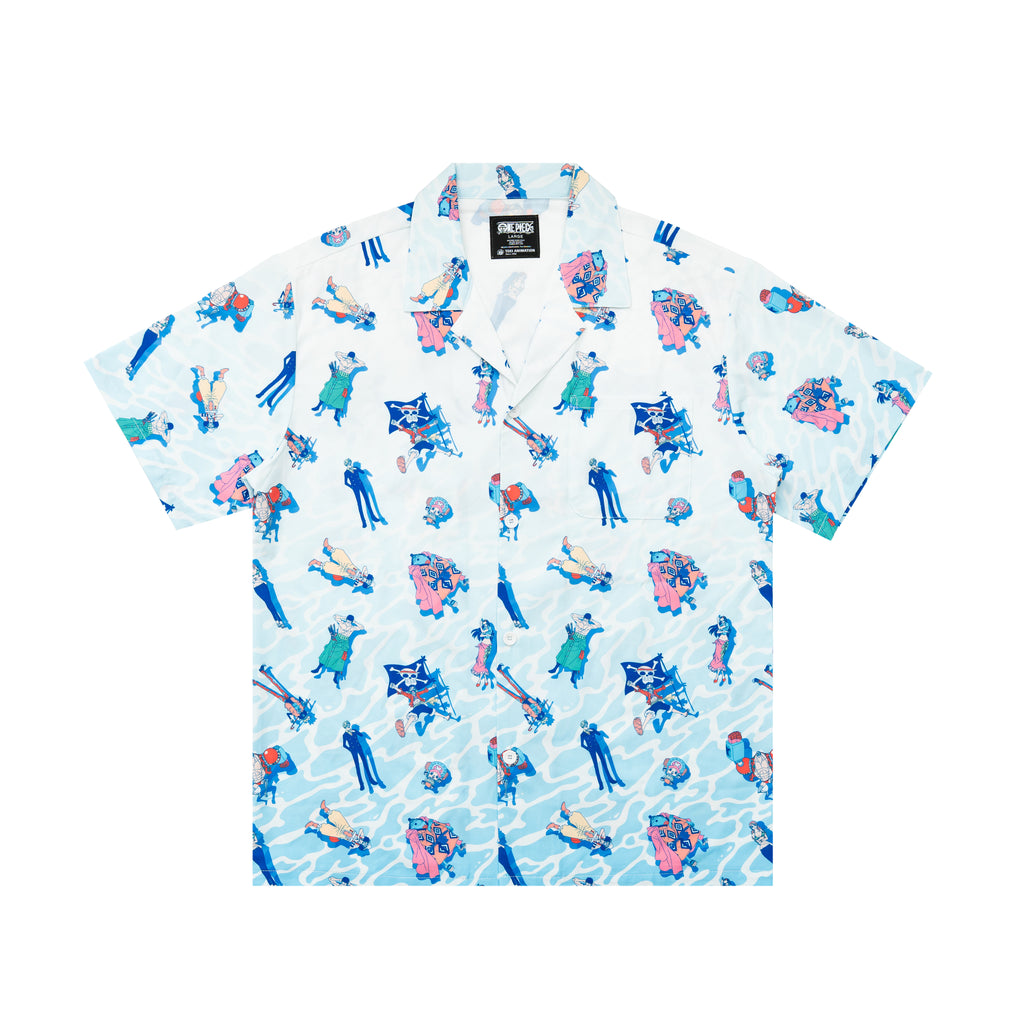 Straw Hat Crew Float On Button Up