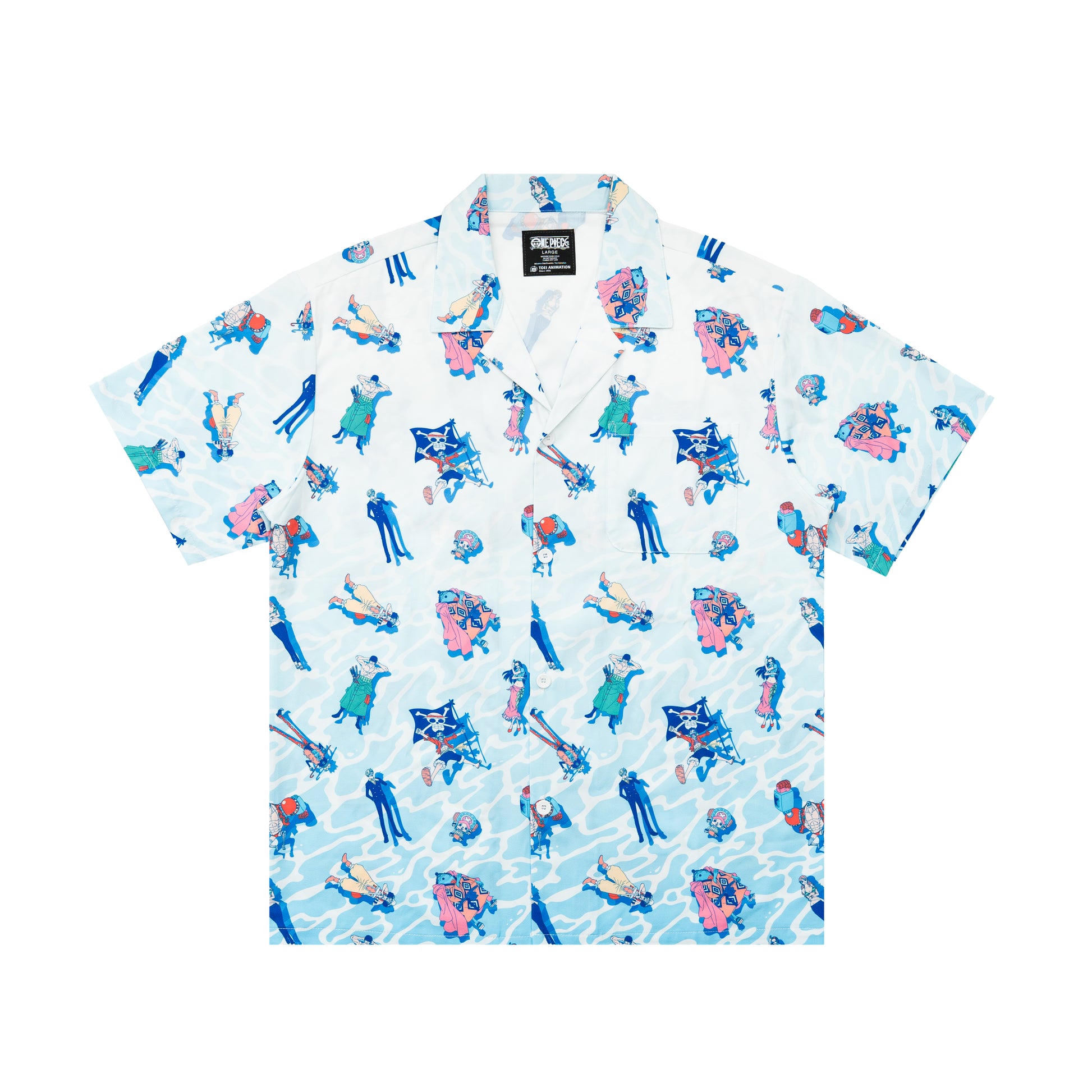 Straw Hat Crew Float On Button Up